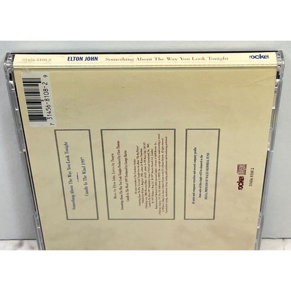 Elton John Something About the Way You Look Tonight CD 1997 Candle in the Wind - Picture 6 of 6